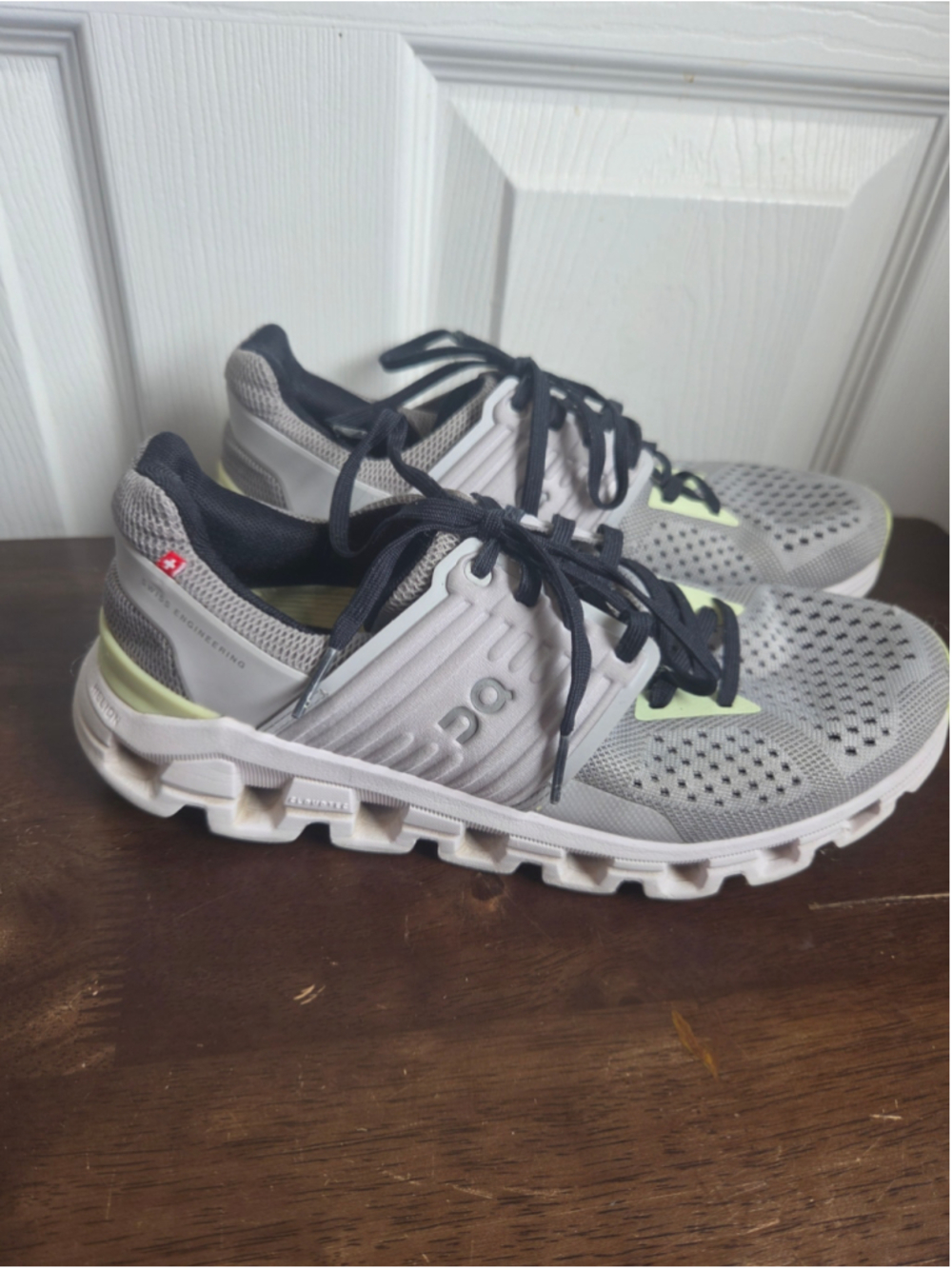 Women's On Running Cloud Sneakers Grey and Yellow